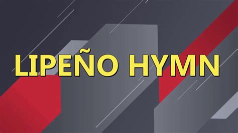 lipeño hymn lyrics pdf|Lipeño Hymn .